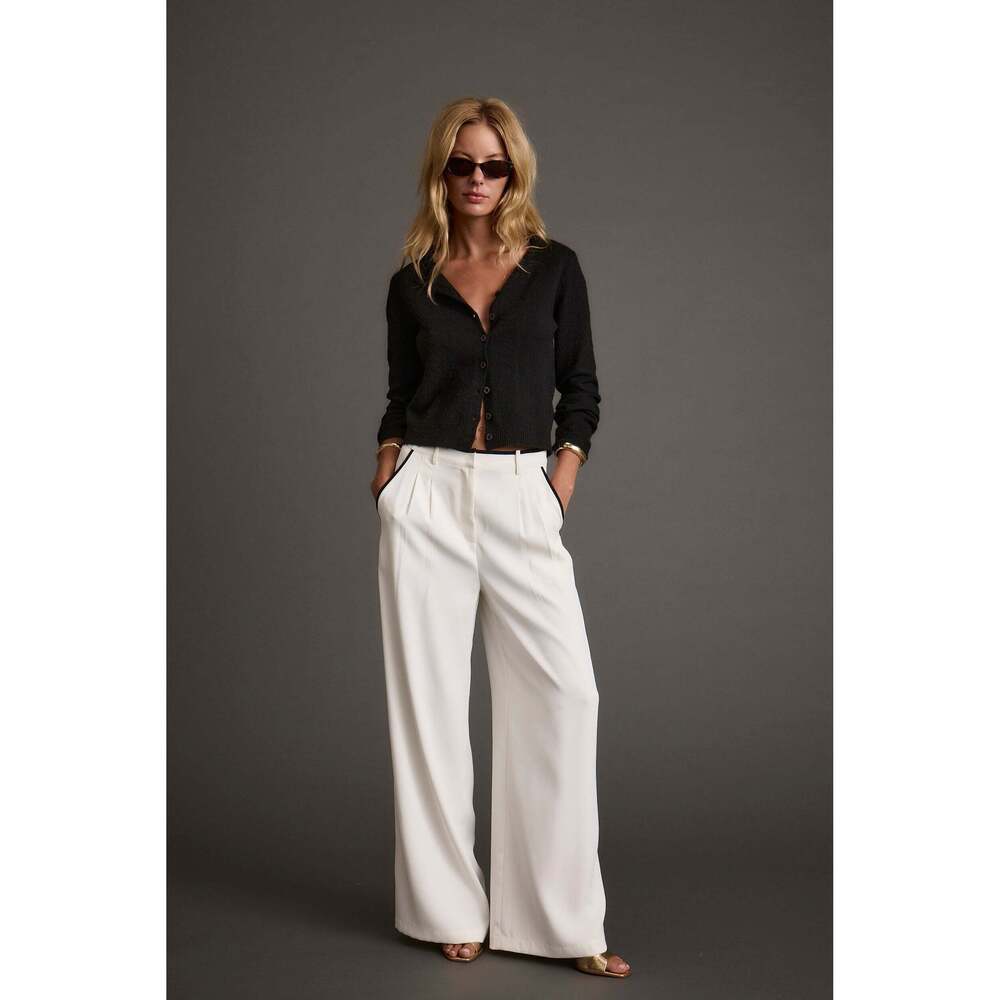 12th Tribe Skylar White Trousers Size SS
